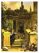 Melchior de Hondecoeter View of a Terrace France oil painting artist